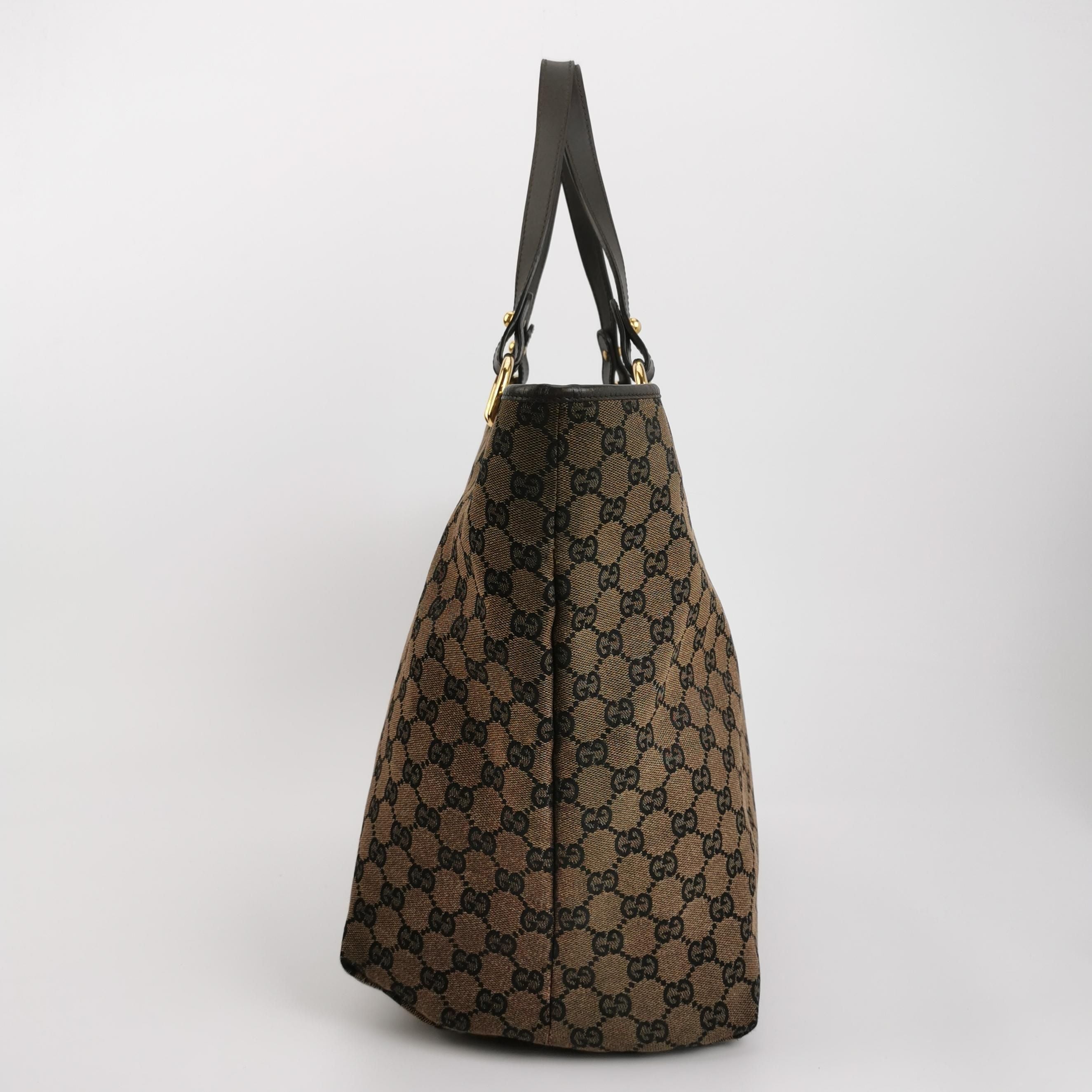 Gucci GG Canvas and Leather Tote Bag 250323781117320