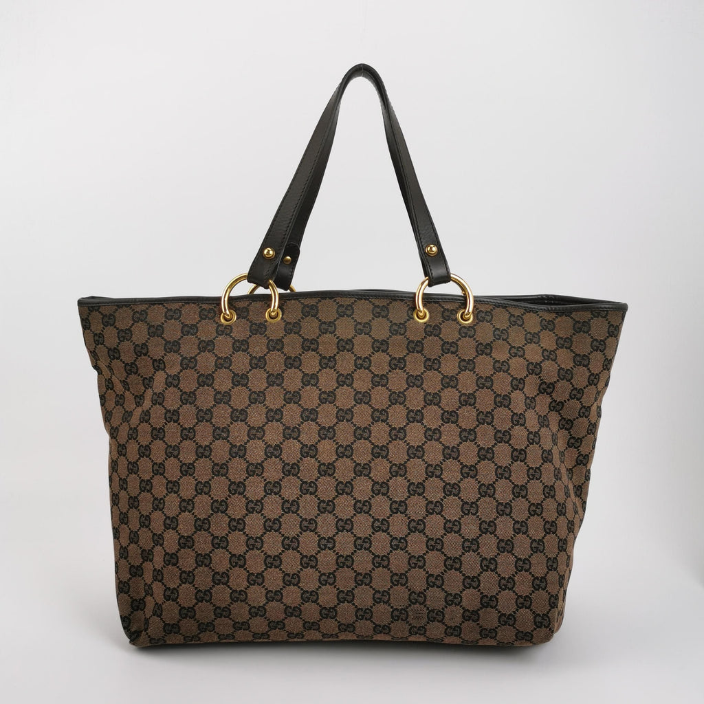 Gucci GG Canvas and Leather Tote Bag 250323781117320