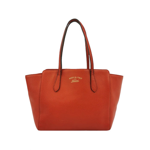 Gucci Swing Leather Shoulder Bag with Logo 250324781118531