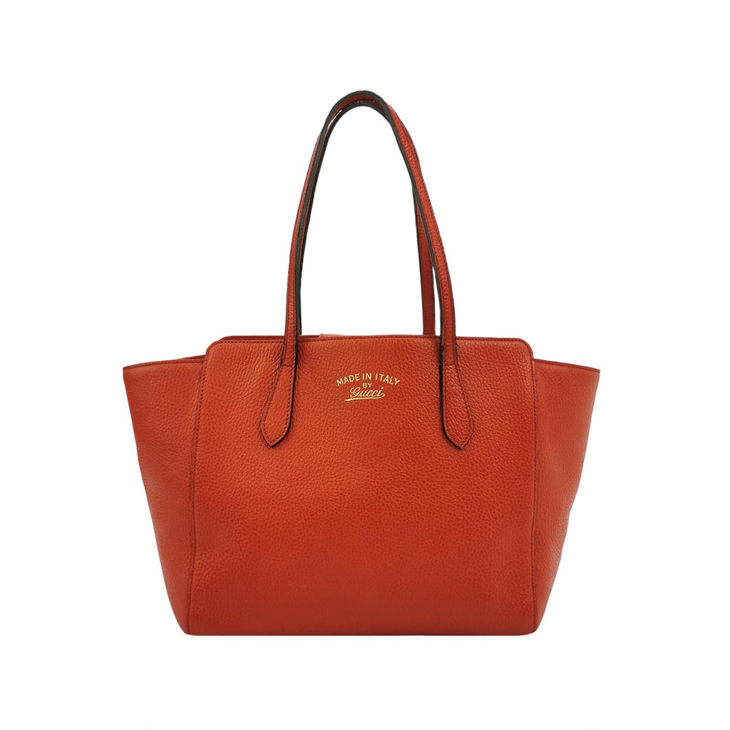 Gucci Swing Leather Shoulder Bag with Logo 250324781118531
