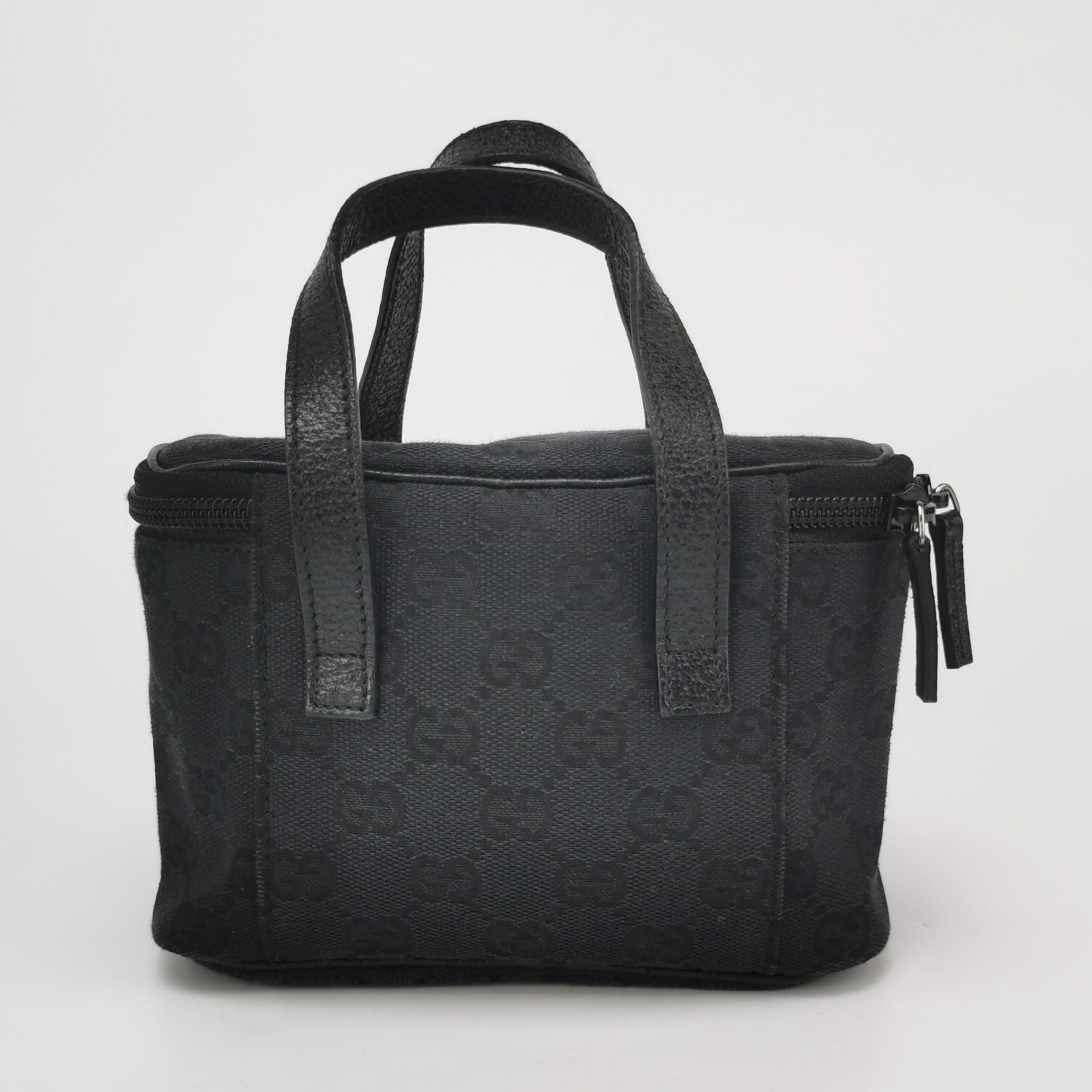 Gucci GG Canvas and Leather Vintage Handbag 250322781116505