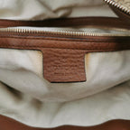 Gucci Bella Series Leather Canvas GG Monogram Fringe Tassel Woven Handle Shoulder Bag 250318781110512
