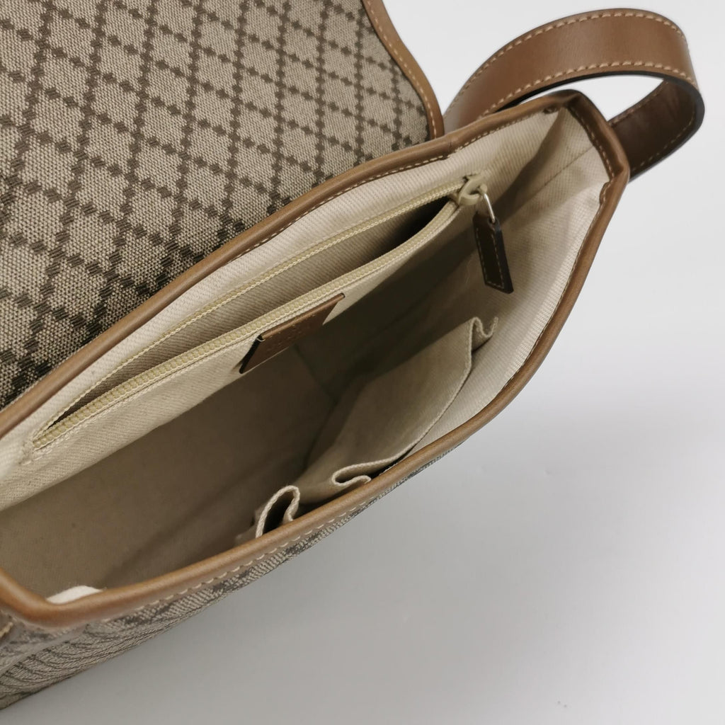 Gucci Leather Color Block Flap Shoulder Bag 250317781109659