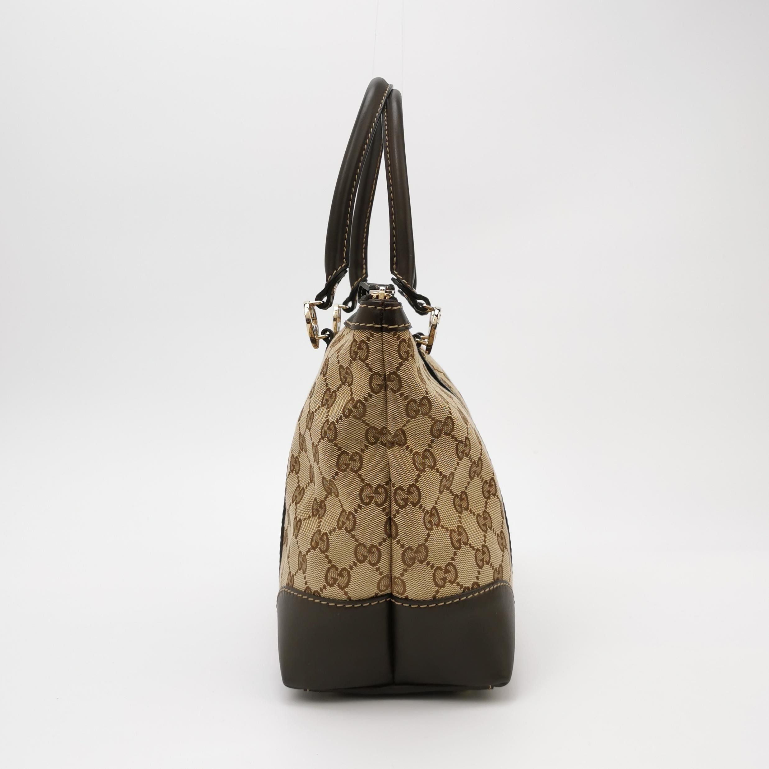 Gucci Lovely Leather and Canvas GG Monogram Heart GG Logo Tote Bag 250321781114434