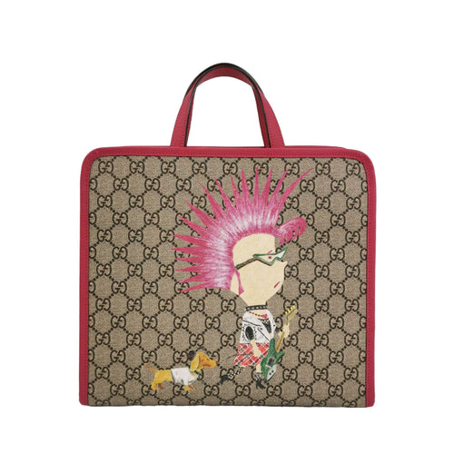 Gucci Leather Punk Print Monogram Logo Kids Handbag 250320781113308