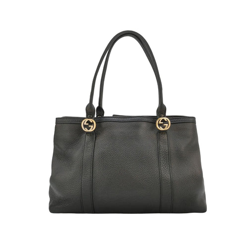Gucci GG Logo Shoulder Bag in Leather 250319781112504