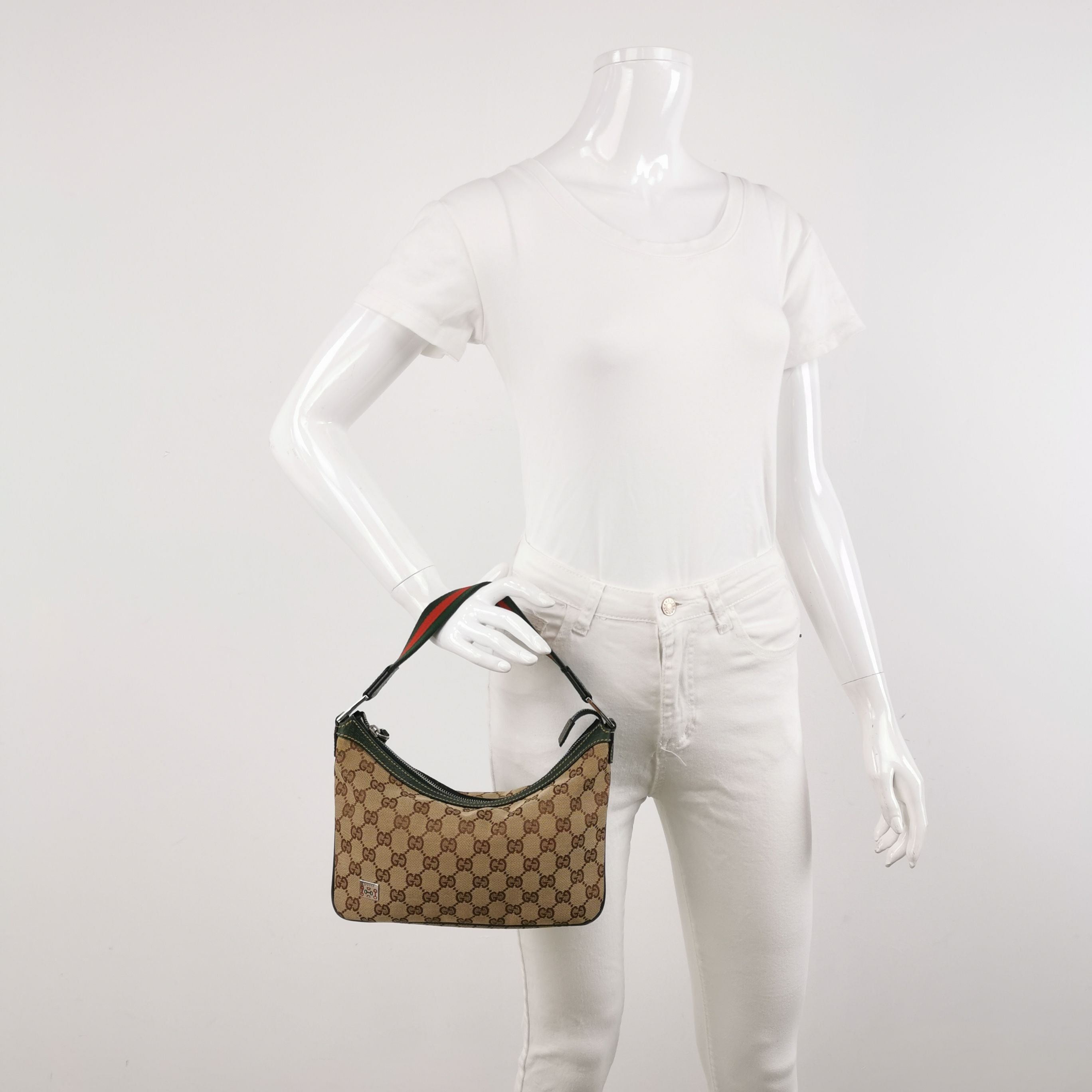 Gucci GG Canvas and Leather Tote Bag 250317781108944
