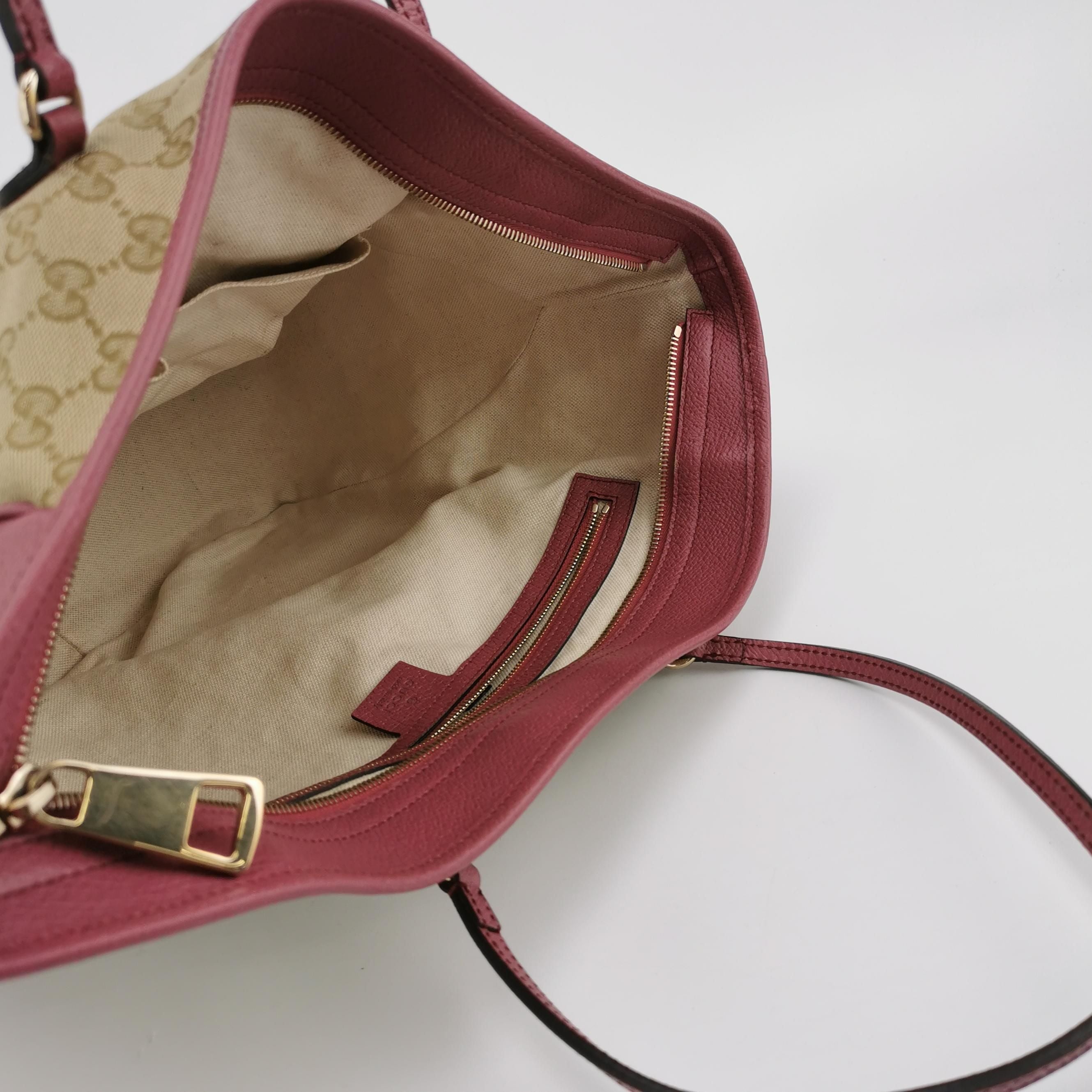 Gucci Bree Leather and Canvas GG Monogram Shoulder Bag 250319781111590