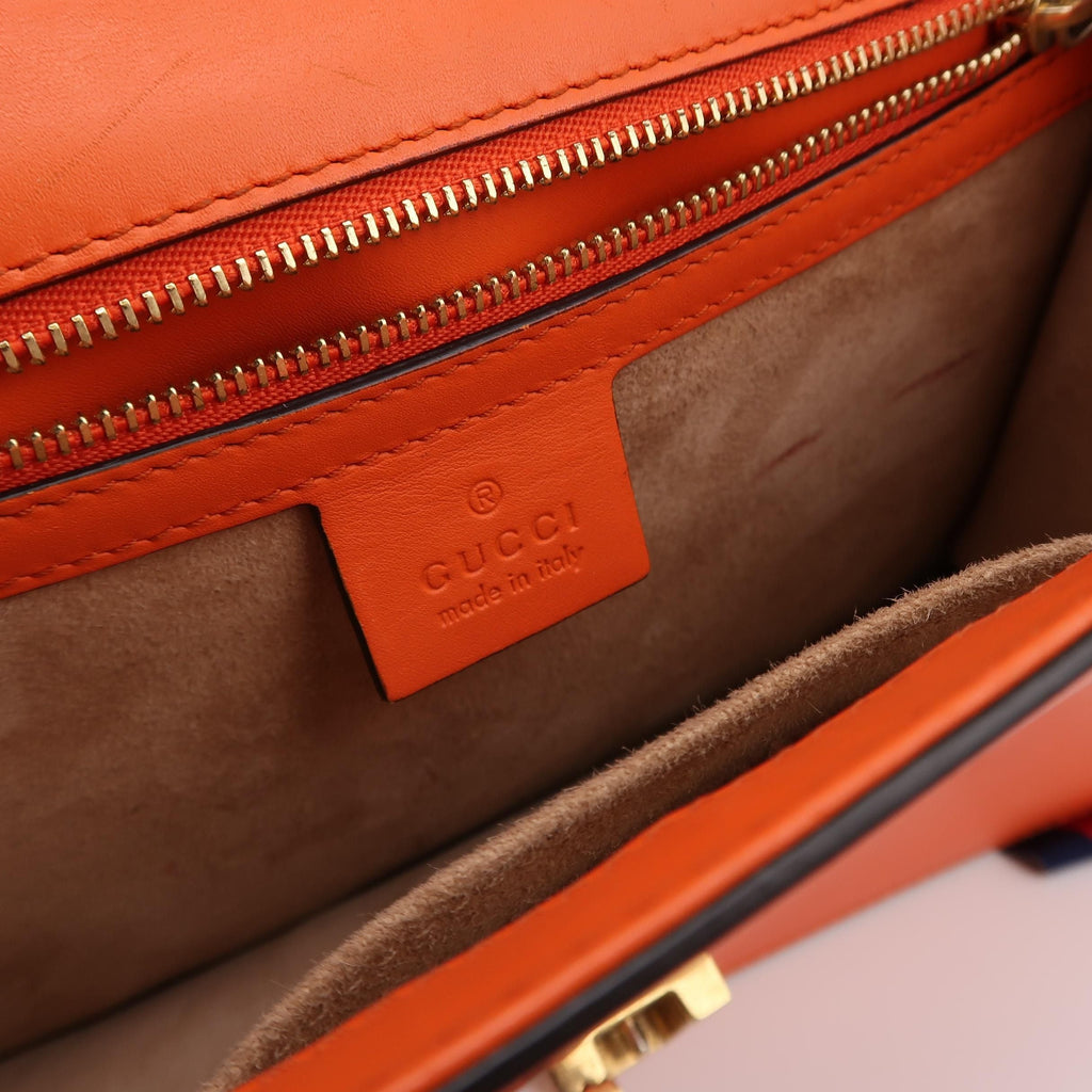 Gucci Sylvie Small Leather and Canvas Shoulder Bag 250319781111658
