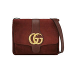 Gucci Arli Suede Leather GG Monogram Shoulder Bag 250317781109060
