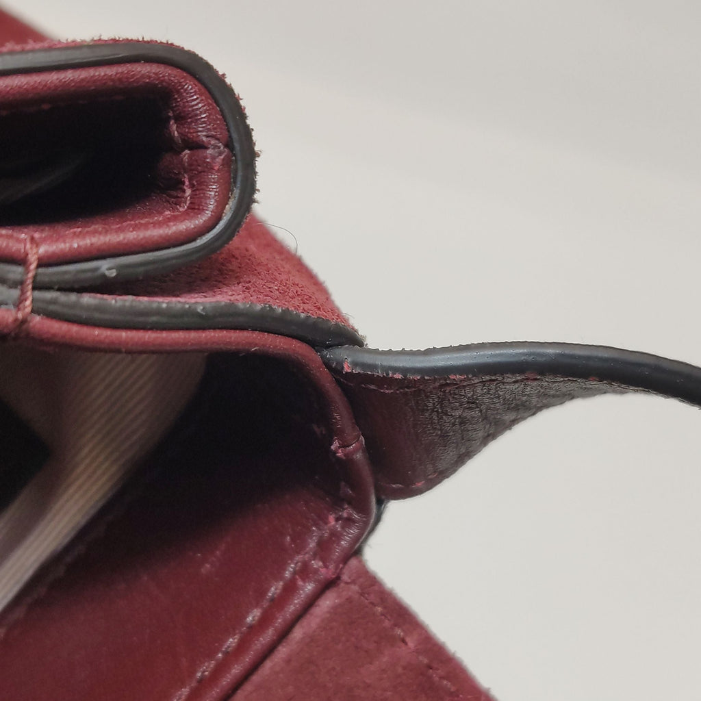 Gucci Arli Suede Leather GG Monogram Shoulder Bag 250317781109060