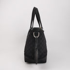 Gucci GG Embossed Shoulder Bag in Leather and Nylon 250315781106702