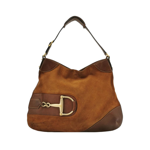 Gucci Suede and Leather Shoulder Bag 250316781107274