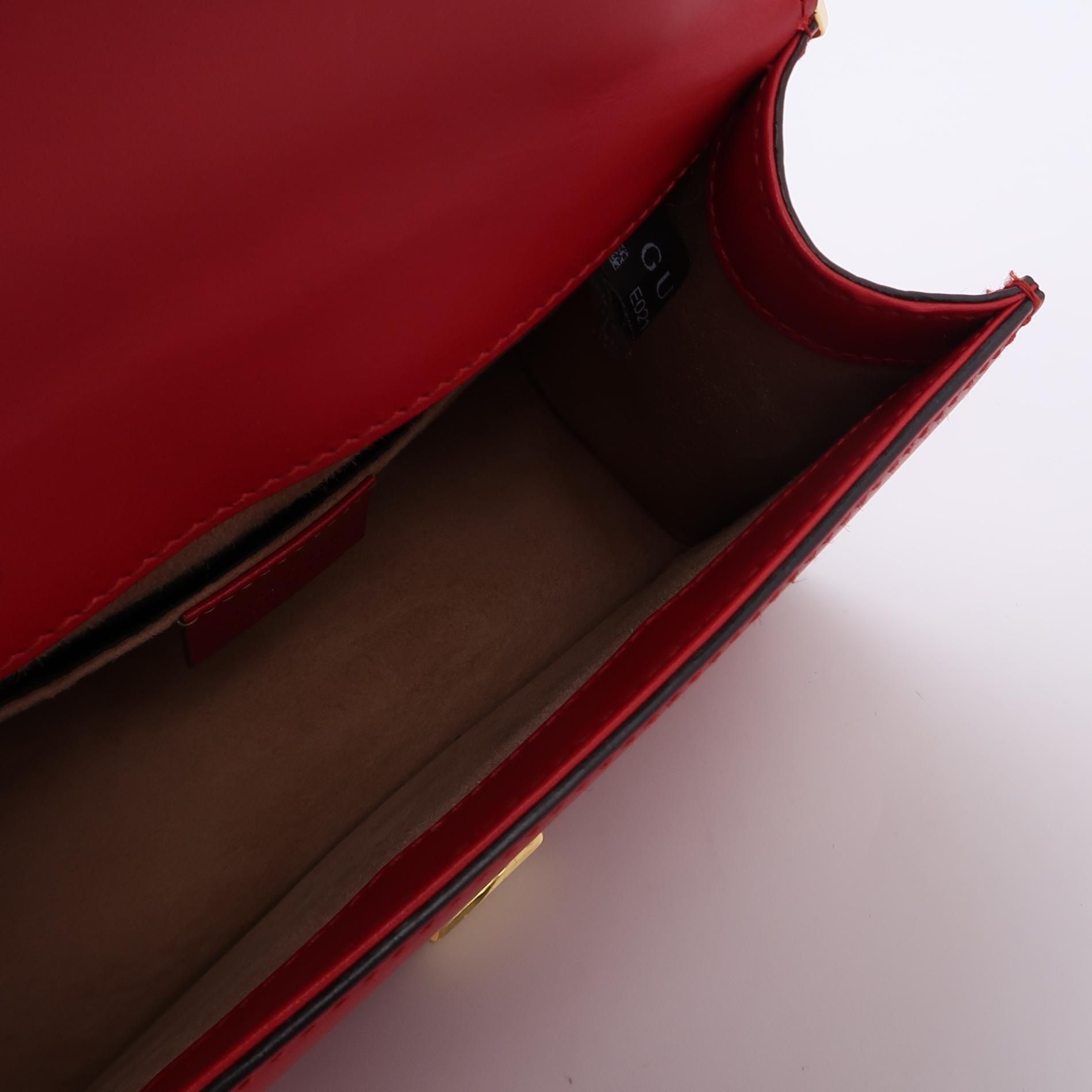 Gucci Sylvie Mini Leather Crossbody Bag 037851700351