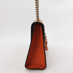 Gucci Emily Medium Leather Shoulder Bag with Signature Embossing and Tassel Horsebit Detail 250316781107553