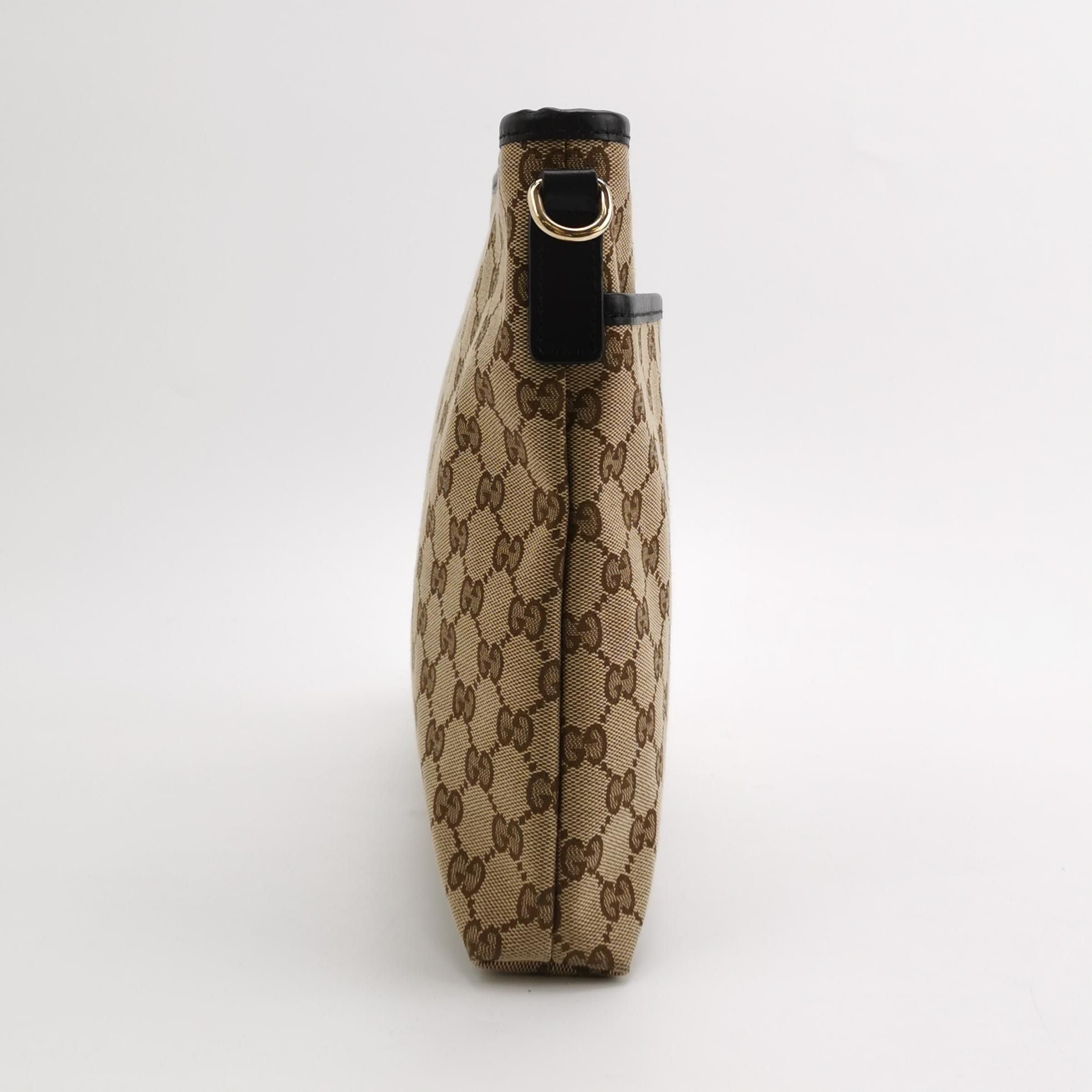 Gucci GG Canvas and Leather Shoulder Bag 250317781109078