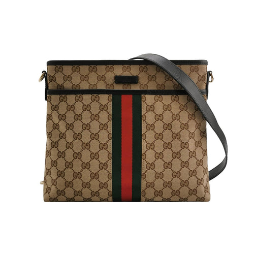 Gucci GG Canvas and Leather Shoulder Bag 250317781109078