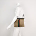 Gucci GG Canvas and Leather Shoulder Bag 250317781109078