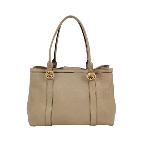 Gucci GG Interlocking Shoulder Bag in Leather 037851600054