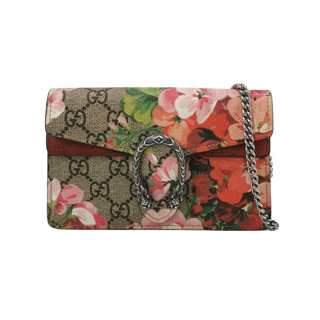 Gucci Dionysus Mini Bag in Suede with Floral Print and Double Tiger Head Clasp 250314781104627