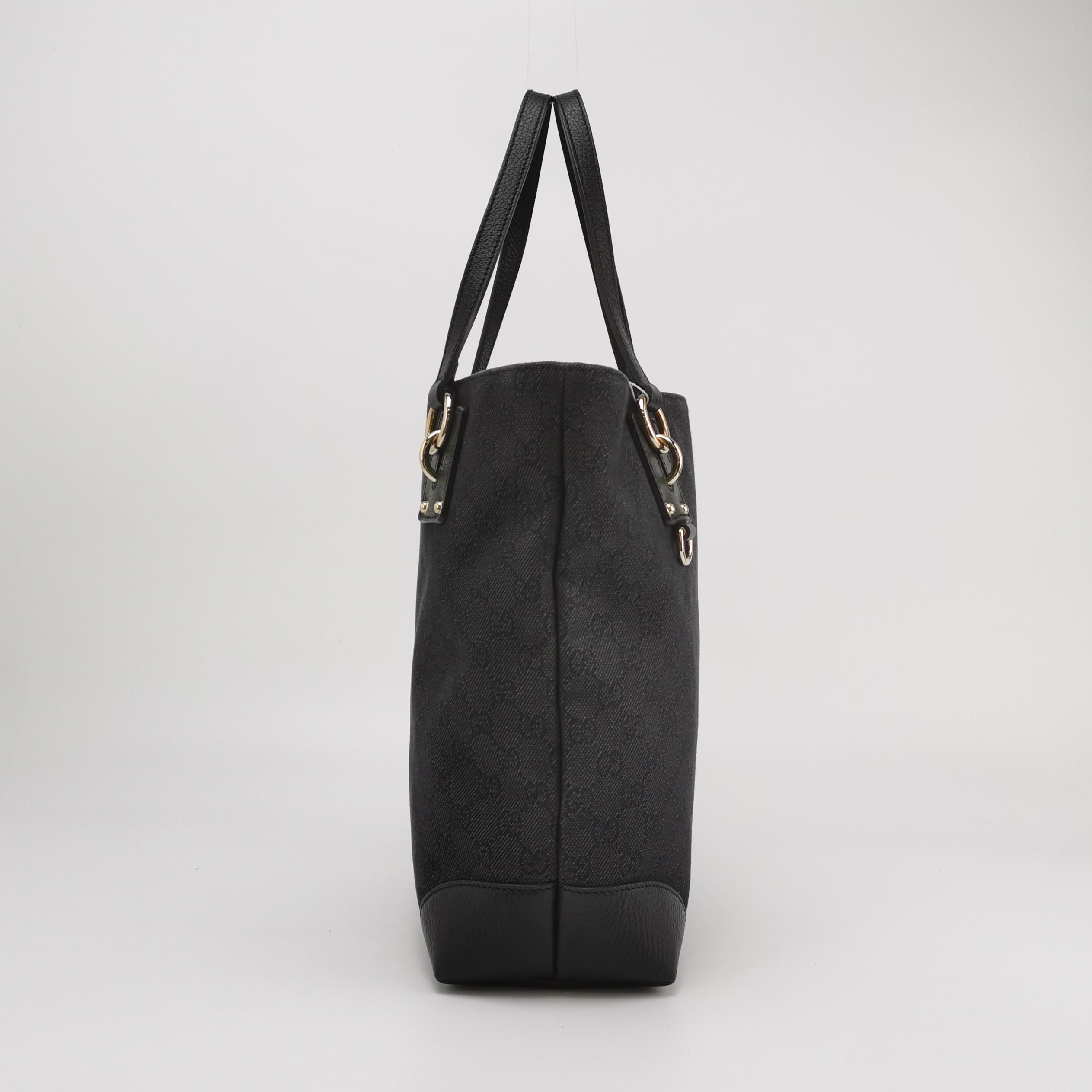 Gucci Leather Canvas GG Monogram Metal D-Ring Shoulder Bag Handbag 250314781104462