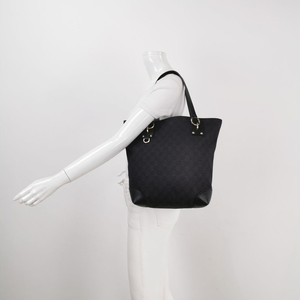 Gucci Leather Canvas GG Monogram Metal D-Ring Shoulder Bag Handbag 250314781104462
