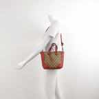 Gucci Bree Leather Canvas Interlocking G Tassel Crossbody Shoulder Bag 250310781098529