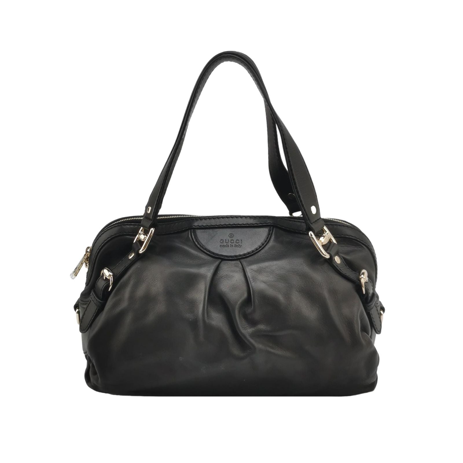 Gucci Leather Solid Letter Logo Shoulder Bag 250310781098718