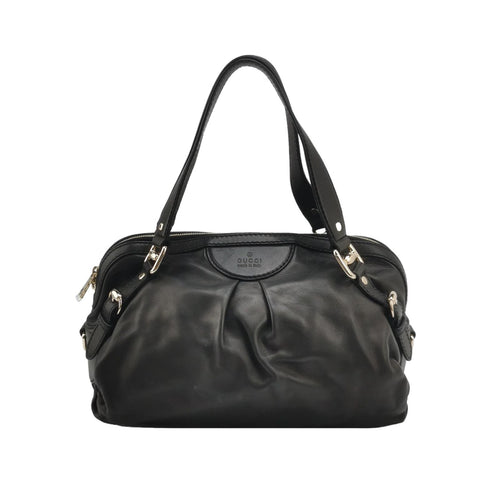 Gucci Leather Solid Letter Logo Shoulder Bag 250310781098718