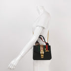 Gucci Sylvie Mini Leather Crossbody Bag with Ribbon and Metal Buckle 250314781104678