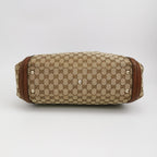 Gucci GG Canvas and Leather Tassel Shoulder Bag 250313781103891