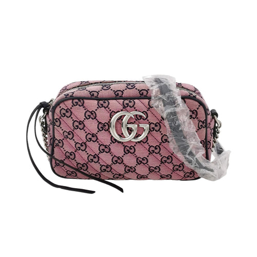 Gucci GG Marmont Leather and Canvas Shoulder Bag 250309781098197