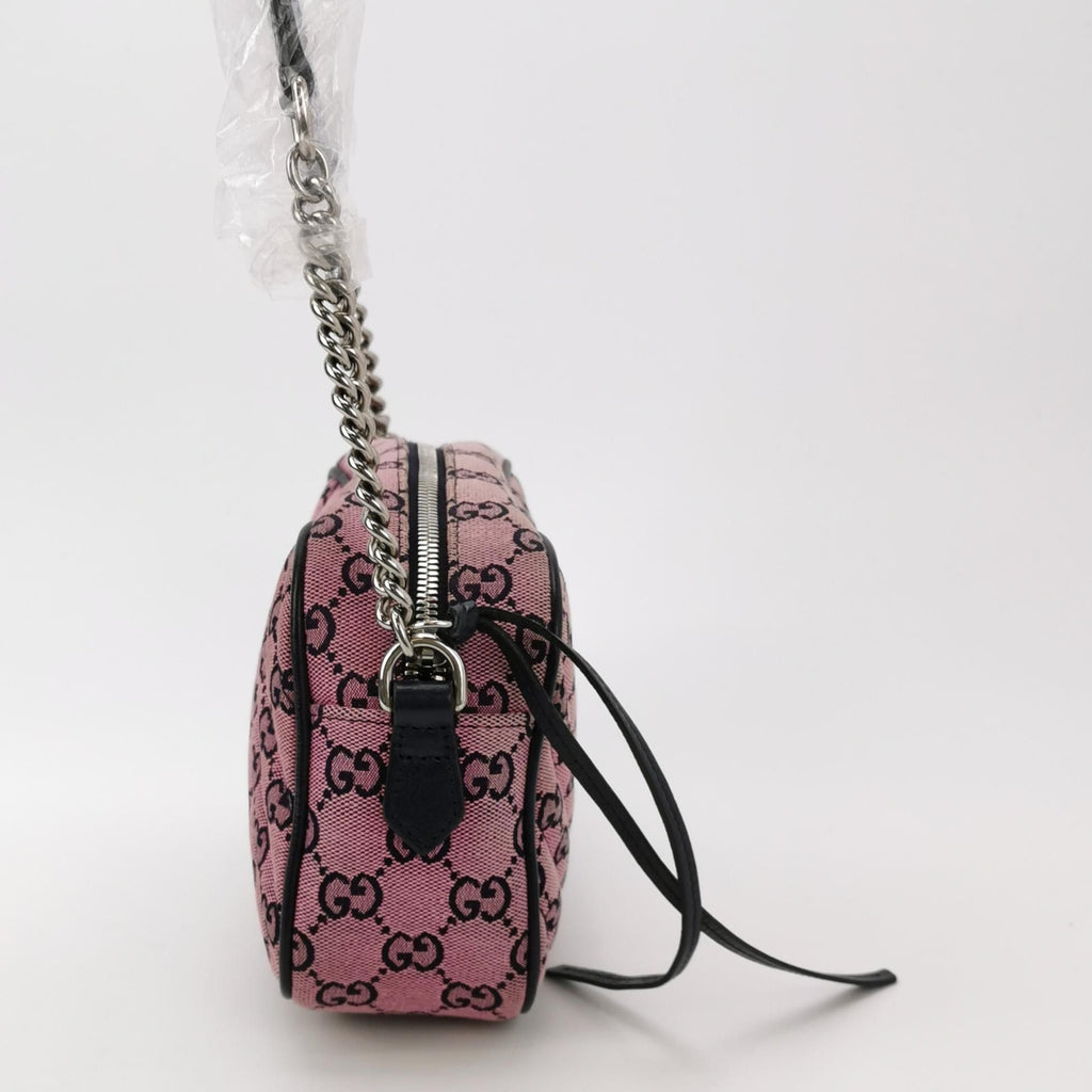 Gucci GG Marmont Leather and Canvas Shoulder Bag 250309781098197