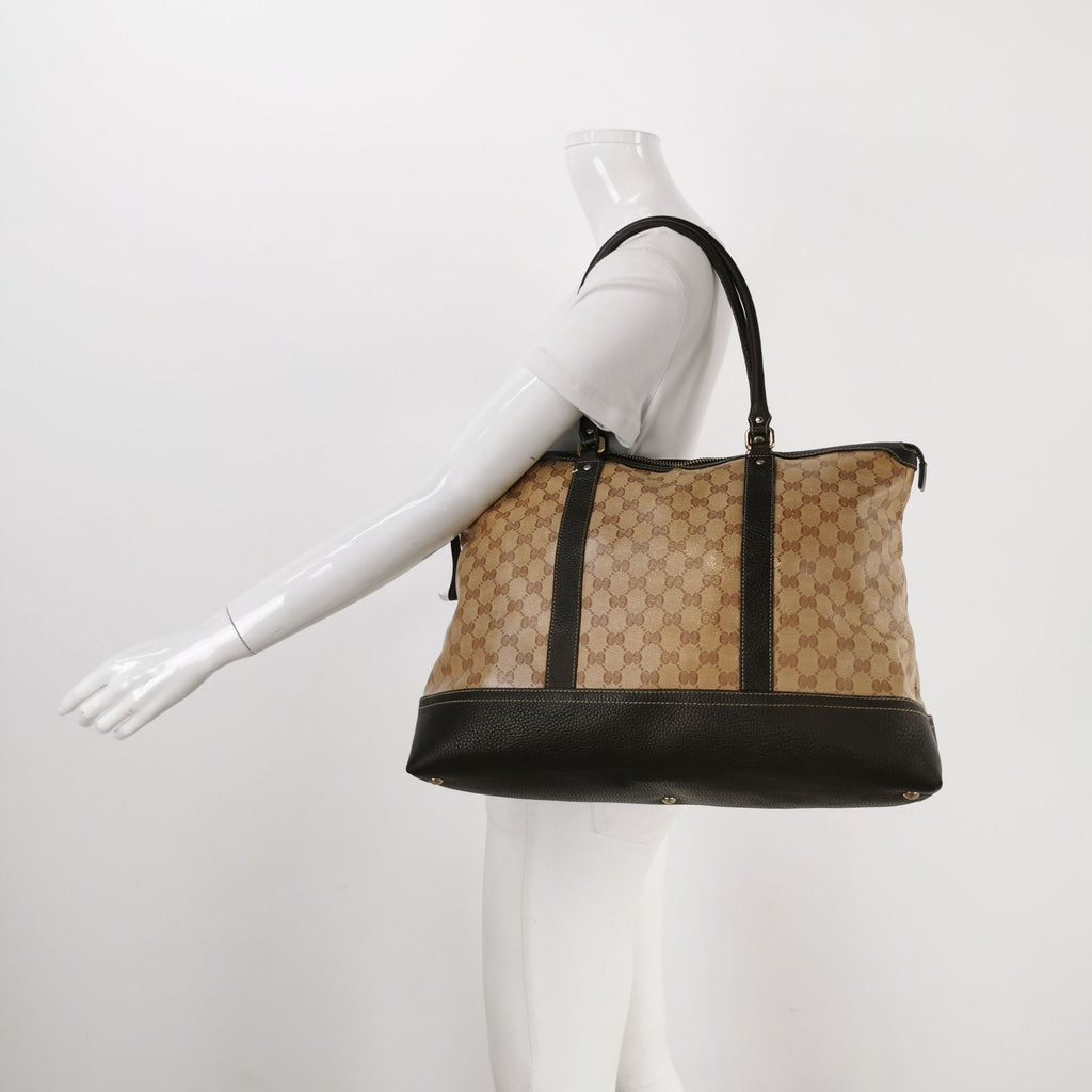 Gucci GG Print Zip Shoulder Bag 250310781099241