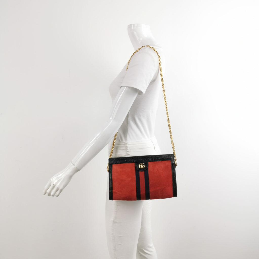 Gucci Ophidia Small Suede and Leather GG Shoulder Bag Crossbody Bag 250311781101052