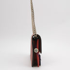 Gucci Interlocking G Leather Solid Flap Crossbody Bag 037851300595