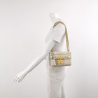 Gucci Padlock Small Leather Bag with Logo and Pearl Studs 250312781102048