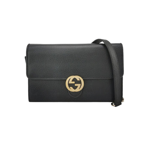Gucci Interlocking G Leather Shoulder Bag 250309781096827