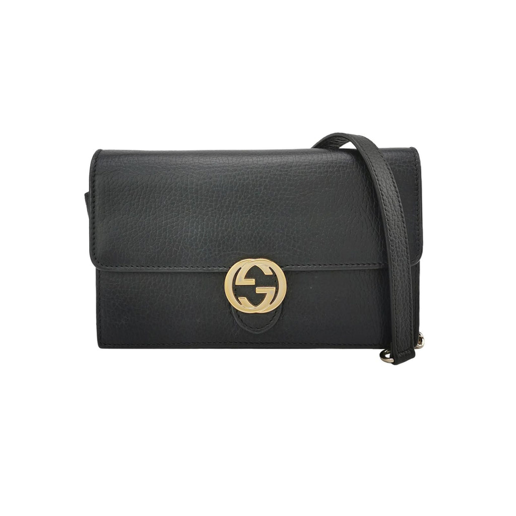 Gucci Interlocking G Leather Shoulder Bag 250309781096827
