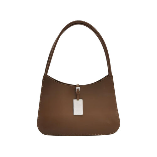 Gucci Leather Solid Metal Logo Snap Shoulder Bag 250308781095431