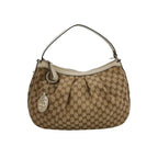 Gucci Sukey Leather and Canvas GG Monogram Shoulder Bag 250307781095386