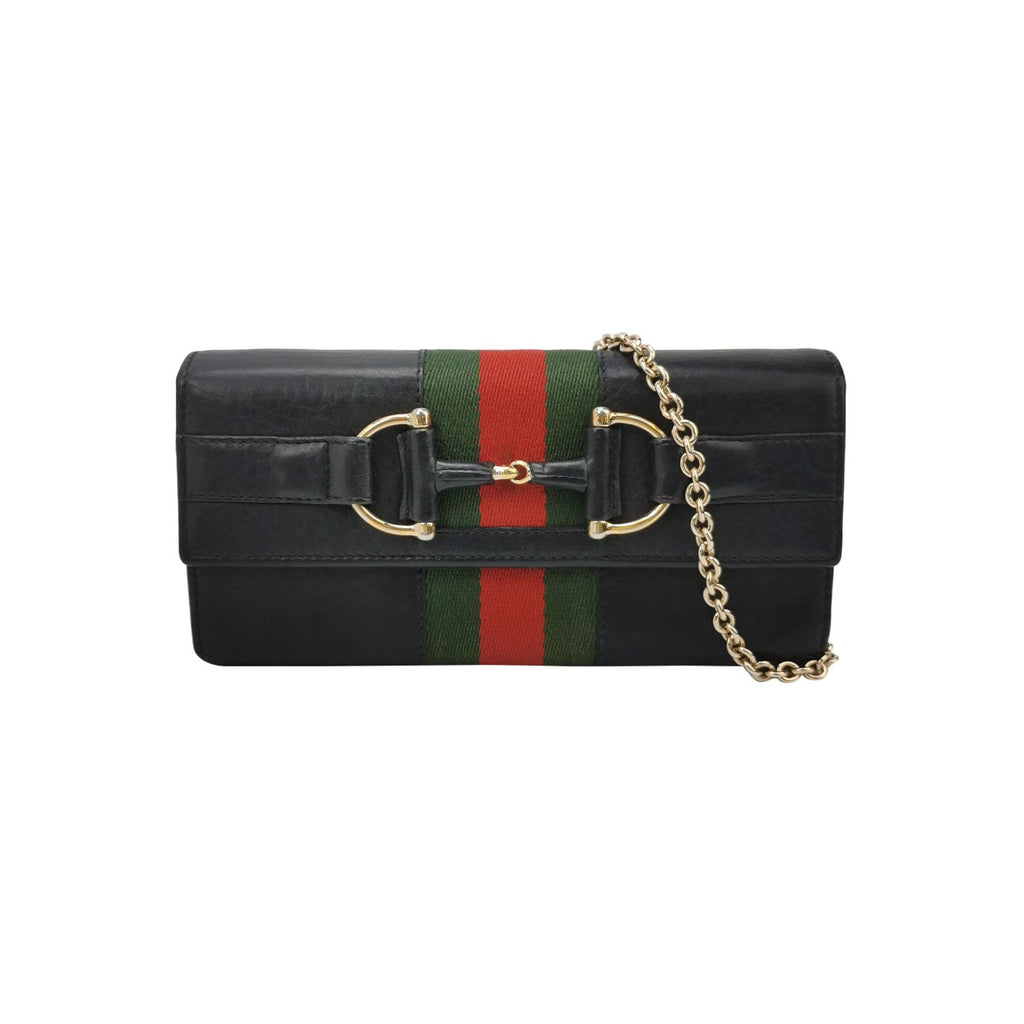Gucci Leather and Canvas Striped Shoulder Bag 250309781096953