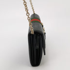 Gucci Leather and Canvas Striped Shoulder Bag 250309781096953
