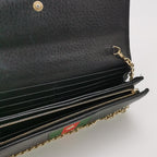Gucci Leather and Canvas Striped Shoulder Bag 250309781096953
