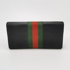 Gucci Leather and Canvas Striped Shoulder Bag 250309781096953