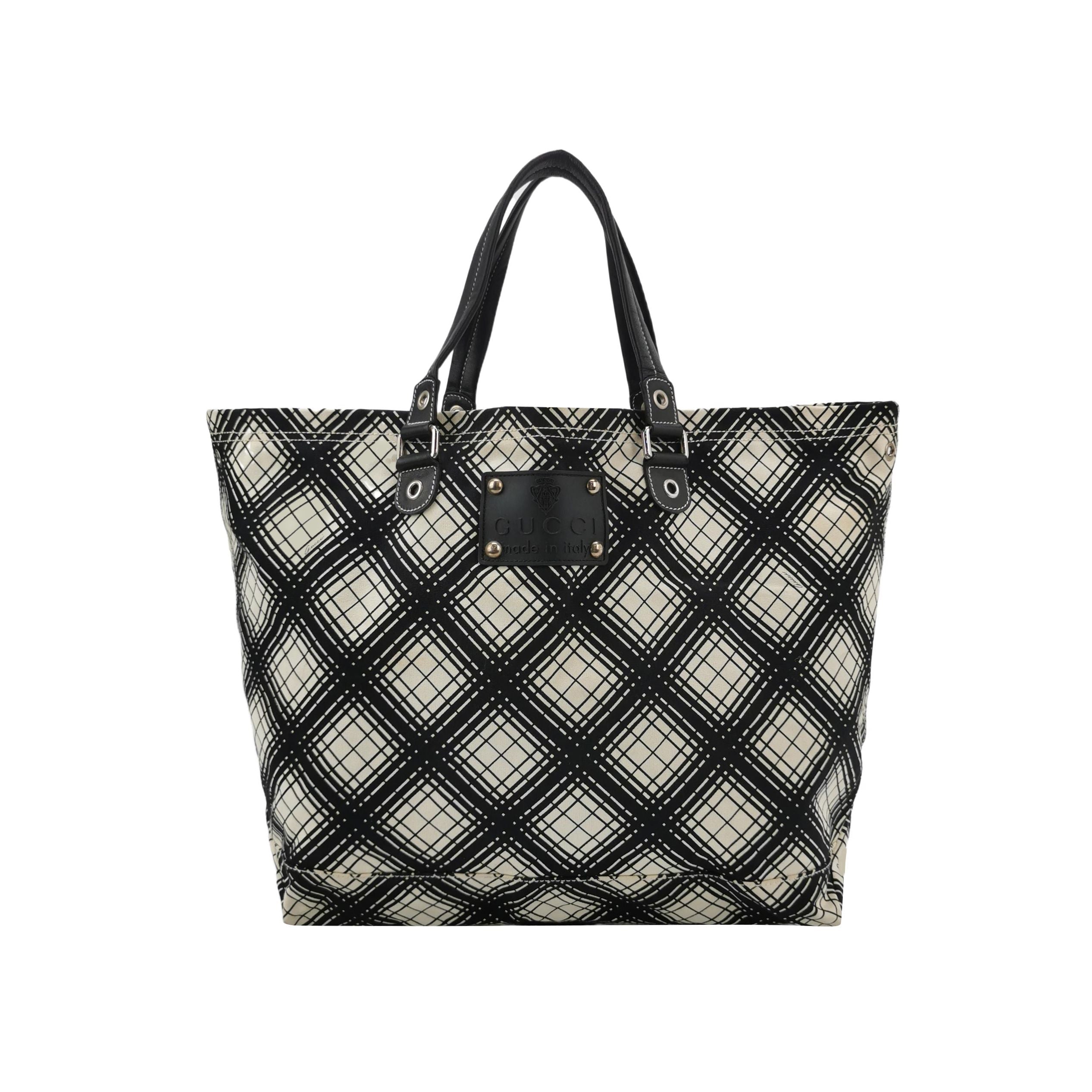 Gucci Leather and Canvas Logo Shoulder Bag 250309781097264