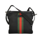 Gucci Leather and Canvas Logo Shoulder Bag 250308781096642