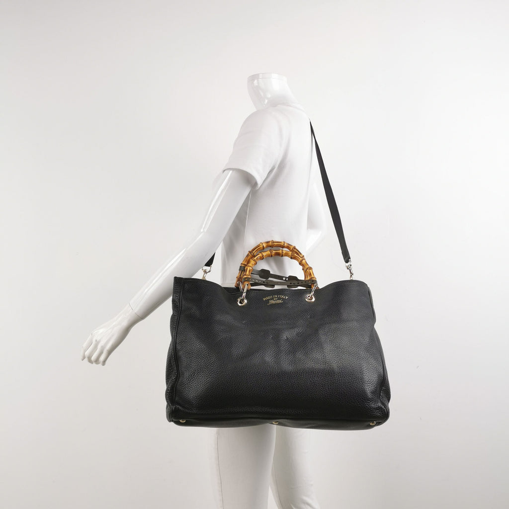 Gucci Miss Bamboo Leather Shoulder Bag 037851000051