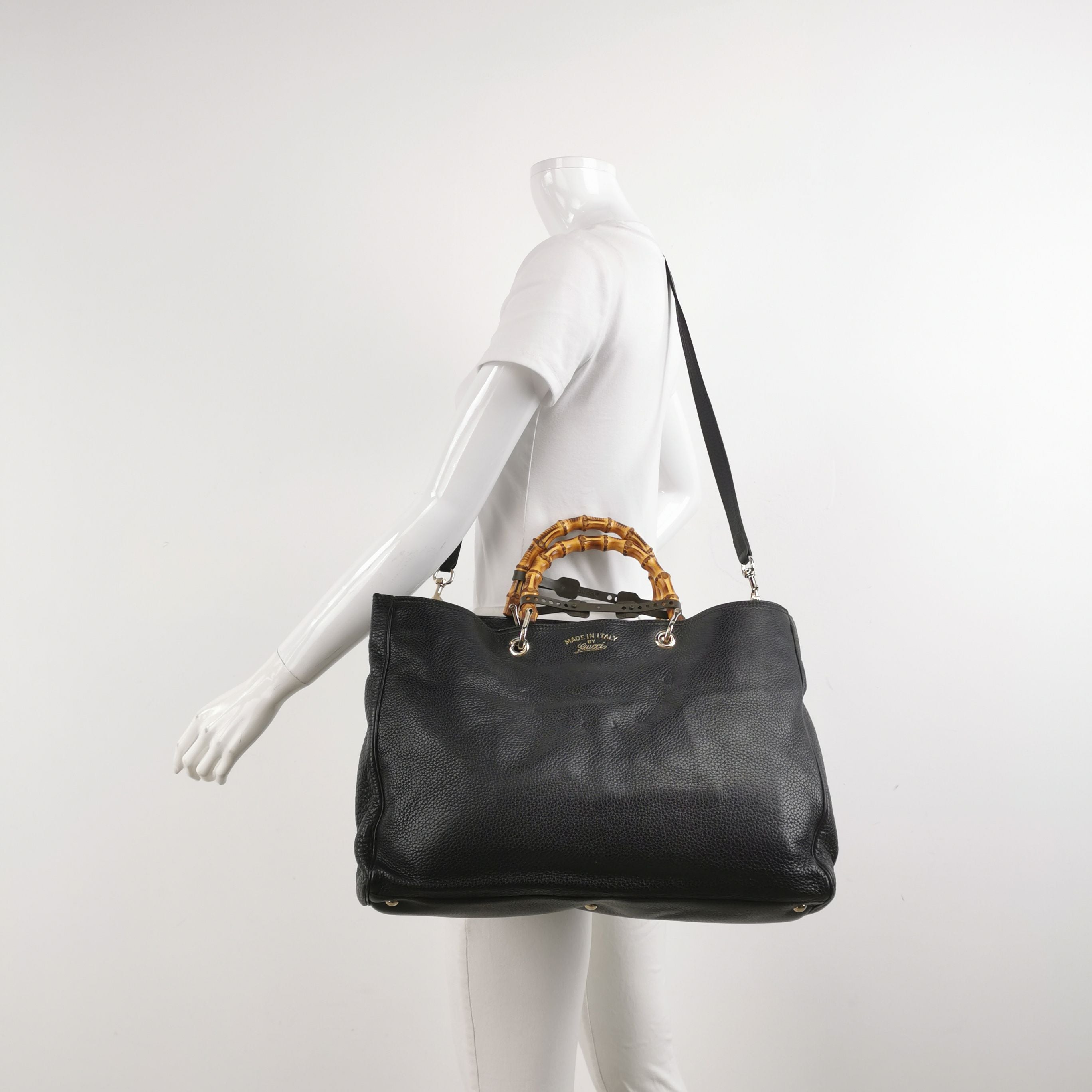 Gucci Miss Bamboo Leather Shoulder Bag 037851000051
