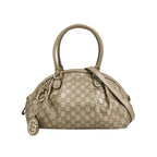Gucci Sukey Leather GG Monogram Shoulder Bag with GG Charm 037850900412